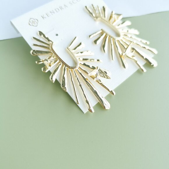 Kendra Scott Melody Hoop Earrings - Gold - Picture 4 of 4